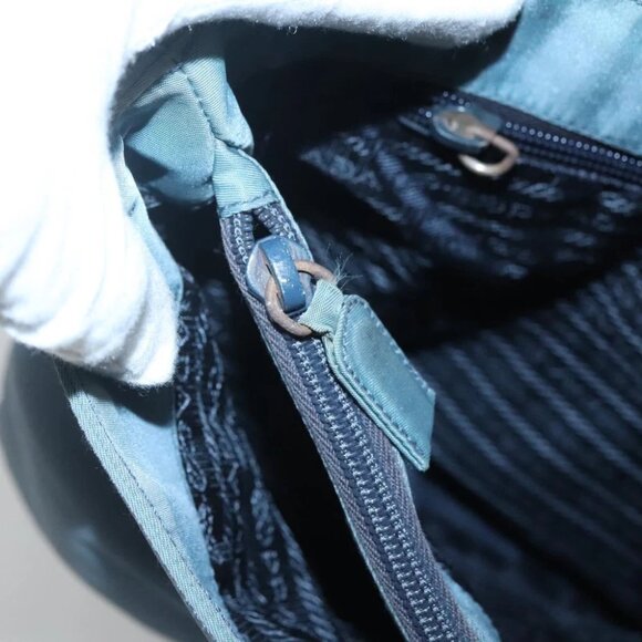 PRADA Tote Bag Nylon Light Blue Auth ti3069 - Picture 11 of 14
